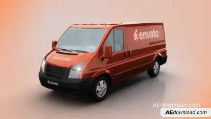 Delivery Car Logo Reveal Logo Stings template preview