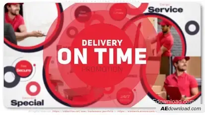 Delivery On Time Promotion Product Promo template preview