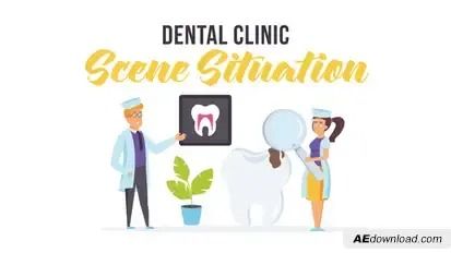 Dental clinic - Scene Situation Elements template preview