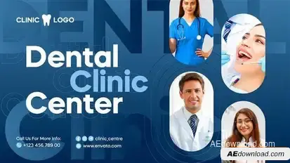 Dental Clinic Center | Medical Slideshow Openers template preview