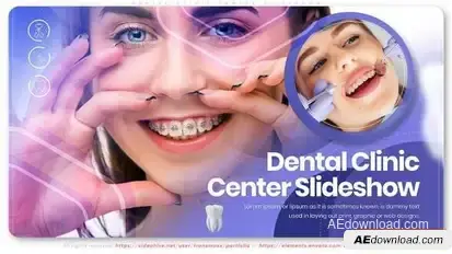 Dental Clinic Center Slideshow Openers template preview