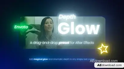 Depth Glow Elements template preview
