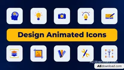 Design Animated Icons Elements template preview
