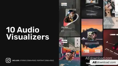 Design Instagram Audio Visualizers Product Promo template preview