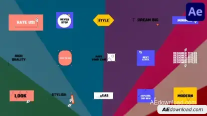Designer Titles for After Effects Titles template preview