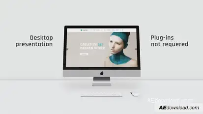 Desktop Clean Presentation Product Promo template preview