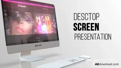 Desktop Screen Presentation Product Promo template preview