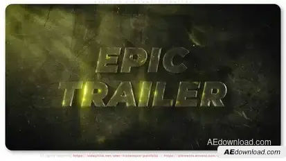 Destiny Cinematic Trailer Titles template preview