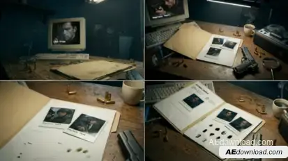 Detective Crime Desk Openers template preview