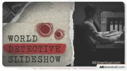 Detective Paper Intro Openers template preview
