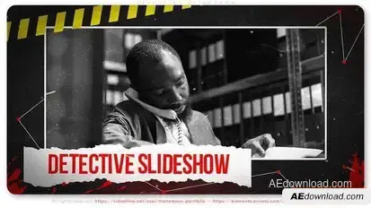 Detective Slideshow Openers template preview