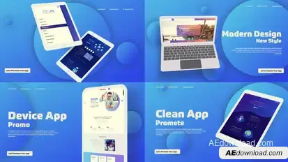 Device App Promo Product Promo template preview