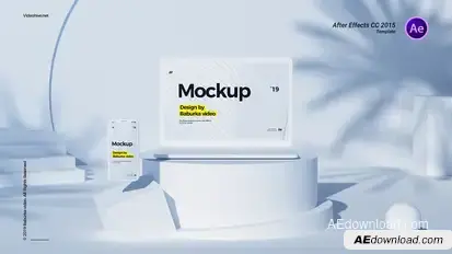 Devices Mockup // Geometric Product Promo template preview