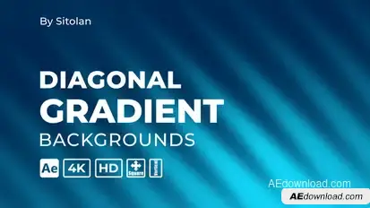 Diagonal Gradient Backgrounds Elements template preview