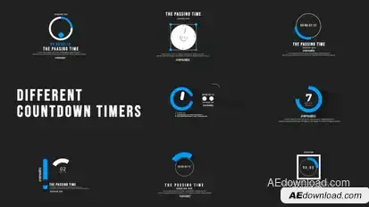 Different Countdown Elements template preview