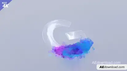 Digital 3D Wipe Smoke Logo Stings template preview
