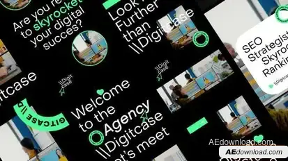 Digital Agency Video Stories Display After Effect Template Openers template preview