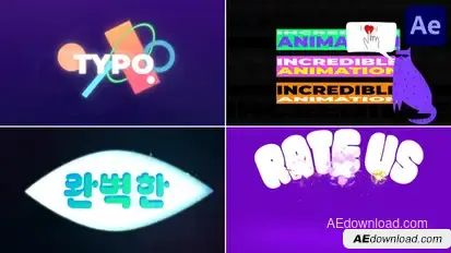 Digital Art Typography for After Effects Titles template preview