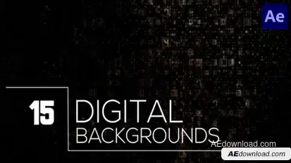 Digital Backgrounds for After Effects Elements template preview