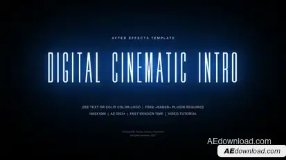 Digital Cinematic Intro Openers template preview