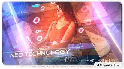 Digital Cinematic Media Opener Video Displays template preview