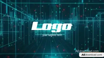 Digital City Logo Reveal Logo Stings template preview