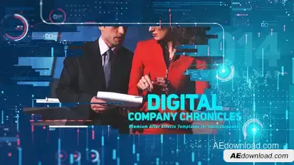 Digital Company Chronicles Video Displays template preview