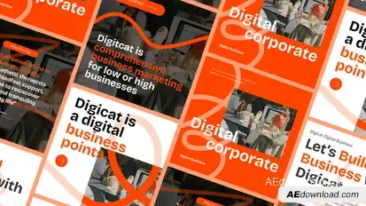 Digital Corporate Post Pack Product Promo template preview