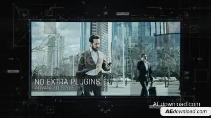 Digital Corporate Slideshow Video Displays template preview