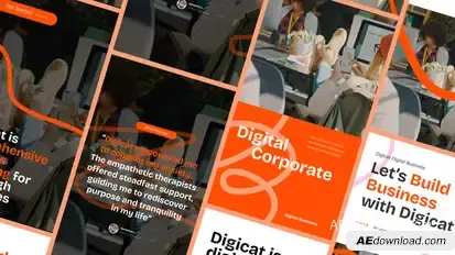 Digital Corporate Stories Pack Openers template preview