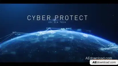 Digital Cyber Futuristic Earth Cinematic Title Opener Openers template preview