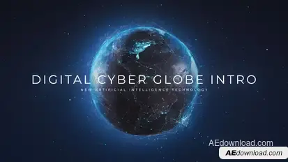 Digital Cyber Globe Intro Openers template preview