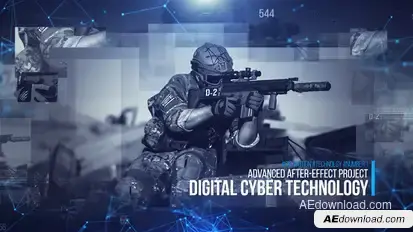 Digital Cyber Technology Video Displays template preview