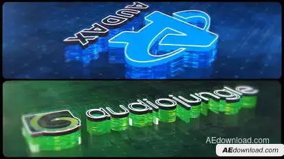 Digital Extrusion Logo Logo Stings template preview