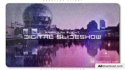 Digital Flight Parallax Slideshow Openers template preview
