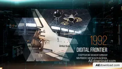 Digital Frontier Slideshow Video Displays template preview