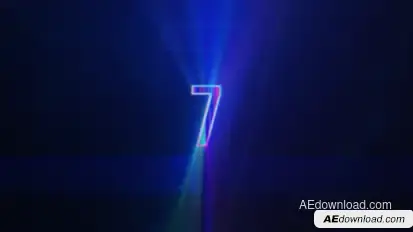 Digital Glitch Countdown Logo Elements template preview