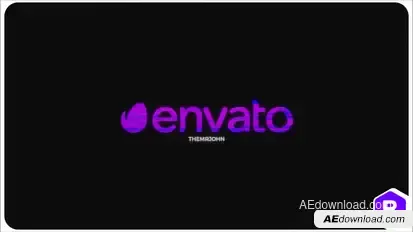 Digital Glitch Distortion Logo Logo Stings template preview