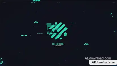 Digital Glitch Logo Logo Stings template preview