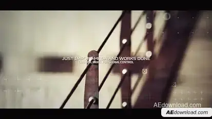 Digital Glitch Reel Video Displays template preview
