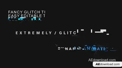 Digital Glitch Titles // Sound Fx Titles template preview