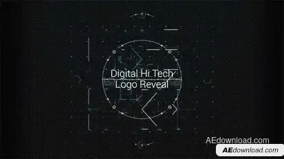 Digital Hi Tech Logo Reveal Logo Stings template preview