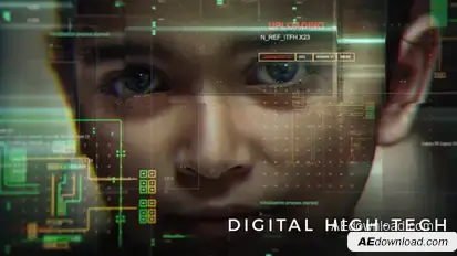 Digital High-Tech Slideshow Openers template preview