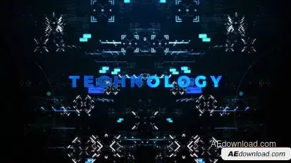 Digital HUD Titles Openers template preview