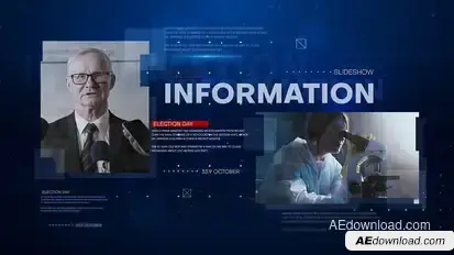 Digital Information News Video Displays template preview