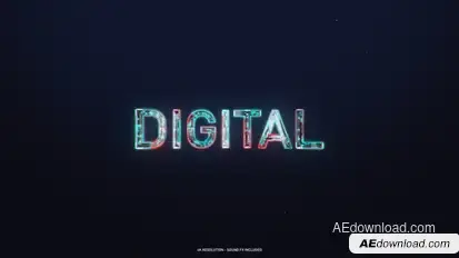 Digital Logo Reveal Logo Stings template preview