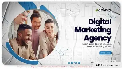 Digital Marketing Agency Video Displays template preview