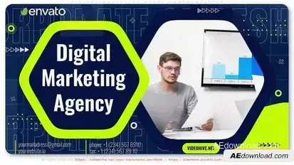 Digital Marketing Agency Presentation Openers template preview