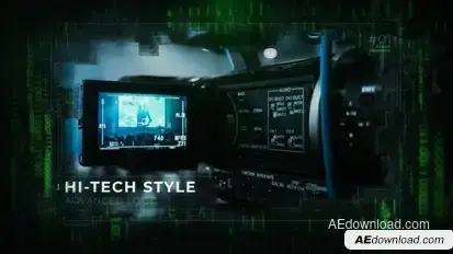 Digital Matrix Slideshow Video Displays template preview