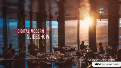 Digital Modern Slideshow Video Displays template preview